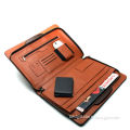 Luxury leather document portfolio case